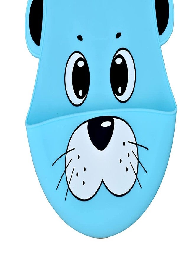 Aplam Chaplam Silicone Feeding Bib with Adjustable Strap, Waterproof, Easy to wash, Stain Proof | BPA Free/Soft Material Bibs with Tray/Food Catcher (Blue Yellow) - Image 5