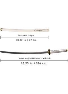 Trunkin Trunkin Adult Katana For Cosplay Life Size Replica Wooden Toy Anime Accessory Toy Collectible | Wooden Sword (Wado Ichimonji)  - Image 4