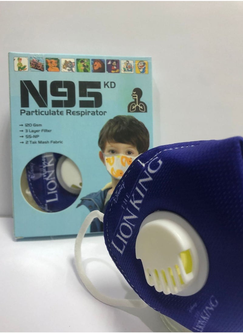 Generic - Kids Cartoon Character Face Mask Reusable-With Filter-Pack of 6 Different Design - Image 1