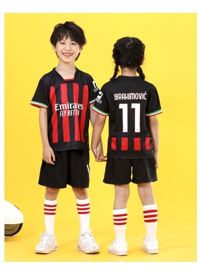 M MIAOYAN M MIAOYAN Football Club Jersey Home and Away Football Uniform Set Boys and Girls Campus Sports Game Football Uniform  - Image 1