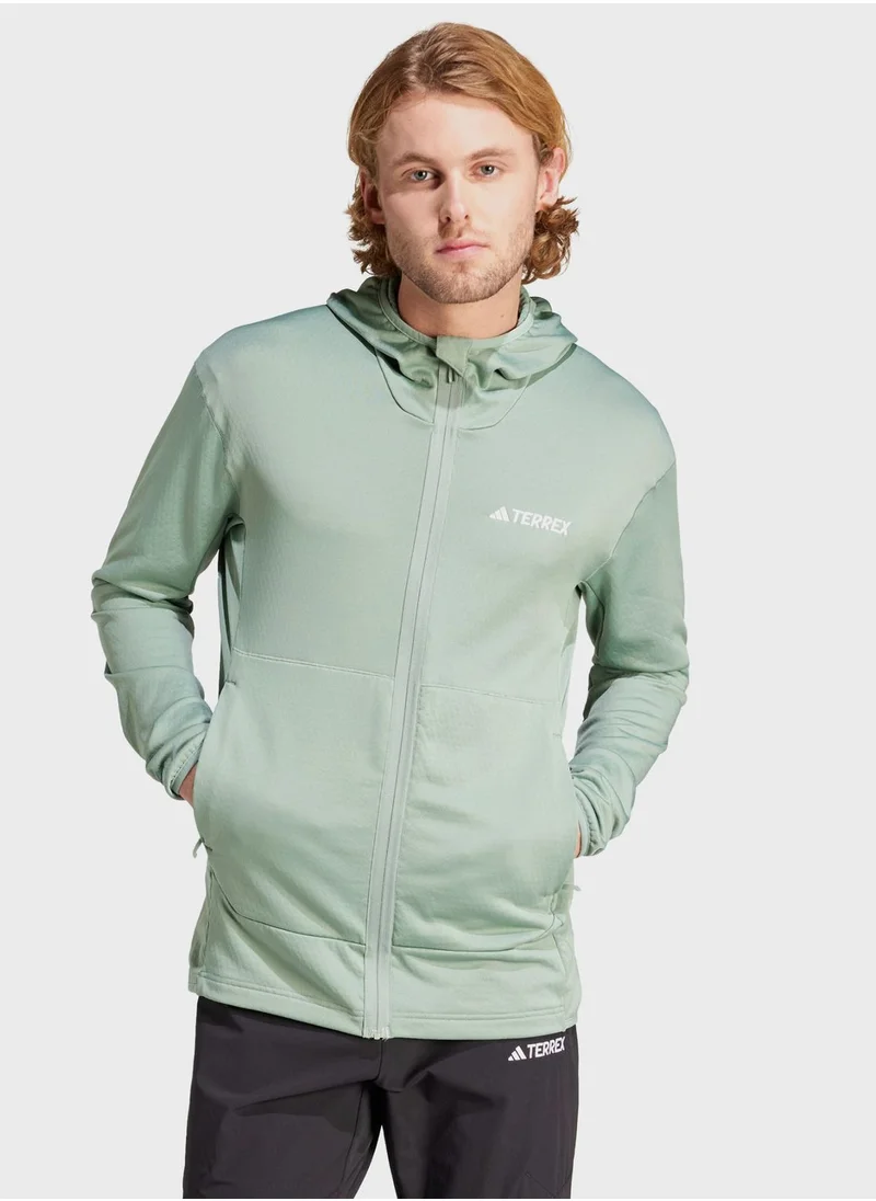 Adidas Terrex Xperior Light Fleece Hooded Jacket