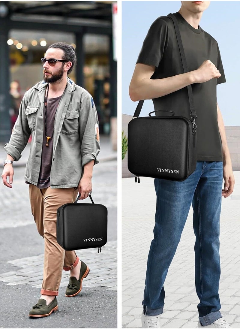 OHAHO - Carrying Storage Case for Nintendo Switch/For Switch OLED Model (2021) Portable Travel All Protective Hard Messenger Bag Soft Lining 21Games for Switch Console Pro Controller Accessories Black - Image 1