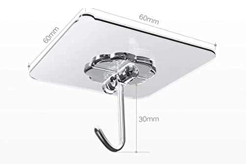 Perfect Pricee Hooks-Transparent Self Adhesive Hooks Hanger(Pack of 10) - Image 2