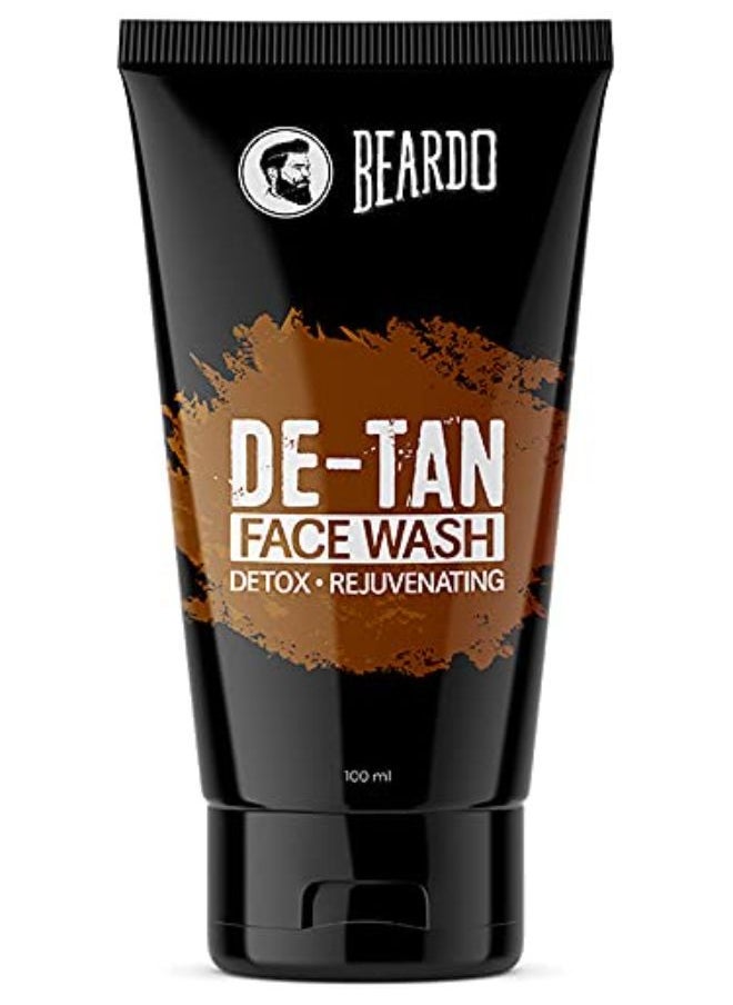 BEARDO - De-Tan Facewash For Men, 100 Ml | Tan Removal Facewash For Men | With Aloevera Extract And Vitamin E - Image 1
