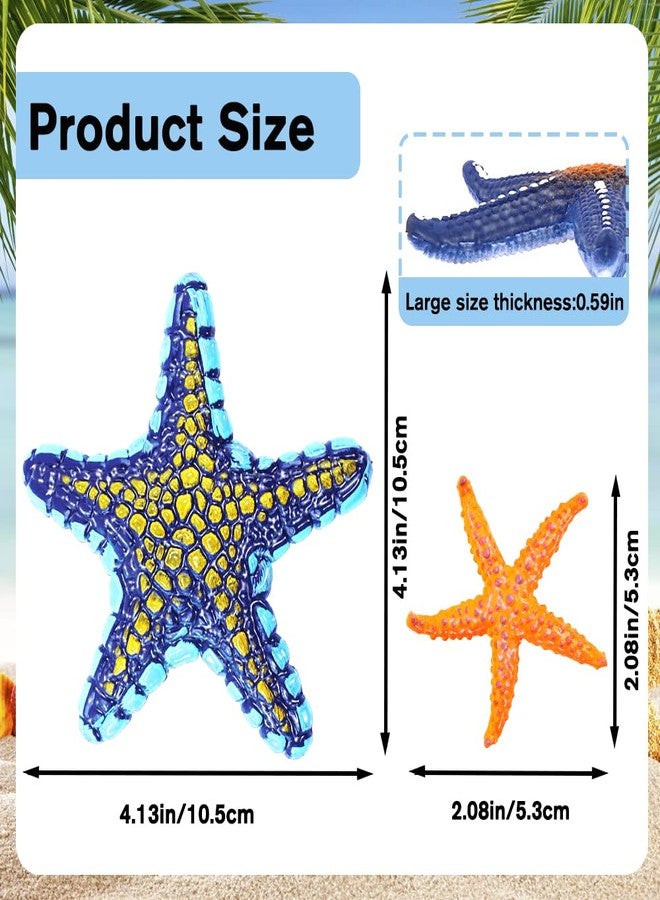 YUJUN 16 Pieces Big Diving Pool Toys, Beach Colorful Starfish Summer Swimming Underwater Pool Toys Soft Rubber Dive Throw for Kids Birthday Swimming Pool Party Favors Fish Tank Stuffer (2 Sizes) - Image 2
