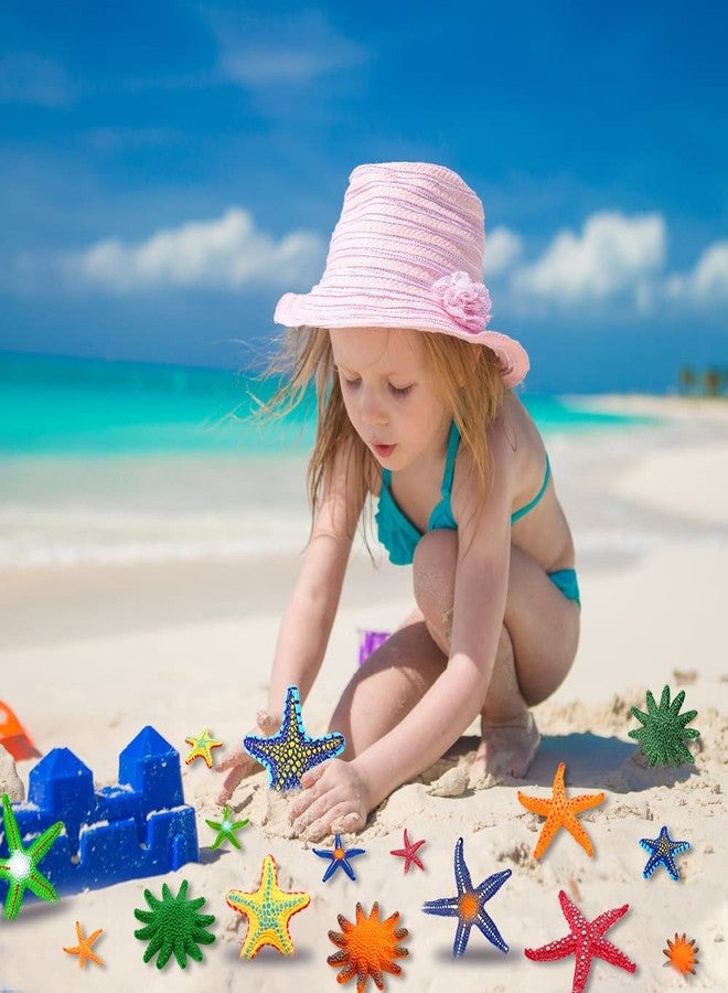 YUJUN 16 Pieces Big Diving Pool Toys, Beach Colorful Starfish Summer Swimming Underwater Pool Toys Soft Rubber Dive Throw for Kids Birthday Swimming Pool Party Favors Fish Tank Stuffer (2 Sizes) - Image 5