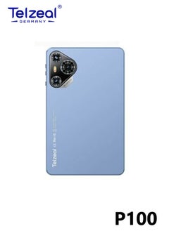 Telzeal Telzeal P100 10.1 Inch Android 13 Tablet with 5G WiFi and Dual SIM 8GB RAM 512GB ROM 8000 mAh High Capacity Battery Wireless Keyboard and Mouse Blue  - Image 2