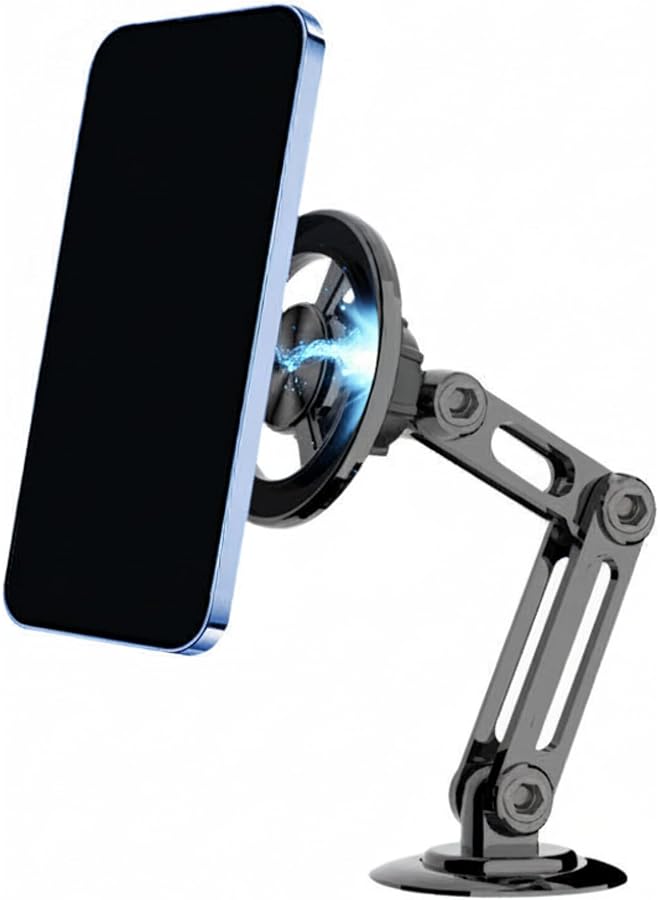 Green Tiger 720 Rotate Super Magnetic Car Mount Phone Mobile holder Stand Designed for Magsafe Compatible with iPhone 15/14/13/12 Series, support Samsung Android for Desktop Office Kitchen (Magsafe B) - Image 1