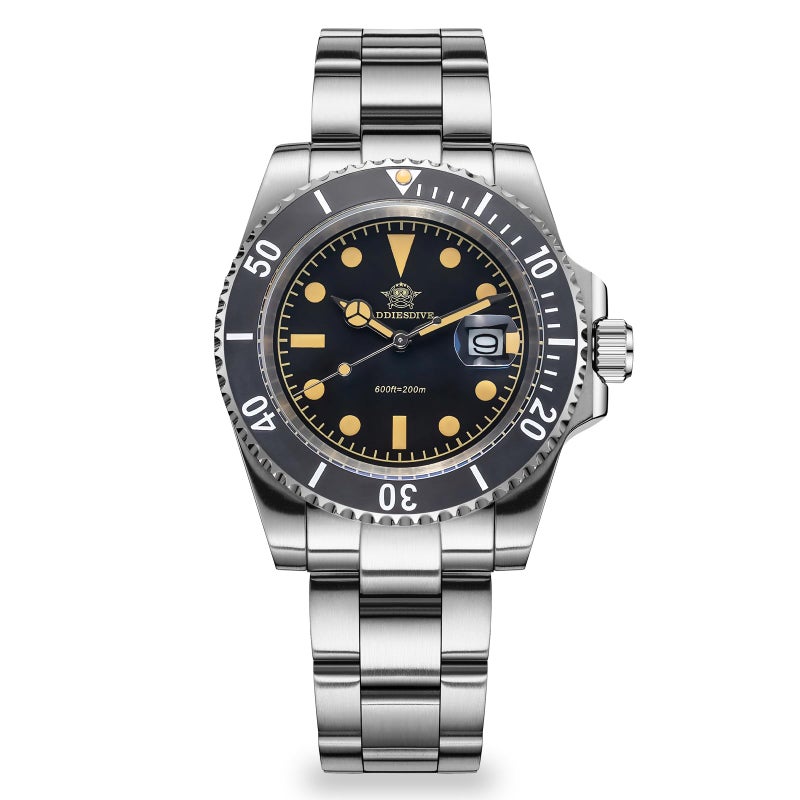ADDIESDIVE Classic Quartz Watches for Men Stainless Steel Band Rotating Bezel 200M Diving Waterproof Wrist Watch Outdoor Watch - Image 2