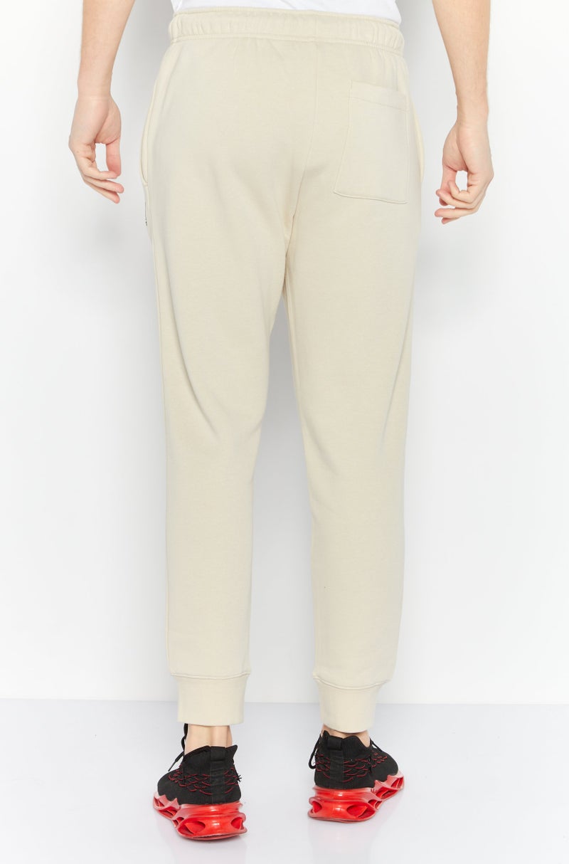 DKNY Sport Men Sportswear Fit Brand Logo Walking Jogger Pants, Oatmeal - Image 4