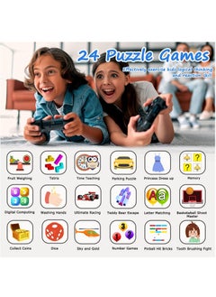 Generic Kids Smart Watch, Smart Game Watch with 24 Games, HD Touch Screen, Video, Camera, Music Player, Pedometer, Flashlight, Alarm Clock,  Kids Watches for 3-12 Year Olds Boy/Girl (Dark Blue)  - Image 3