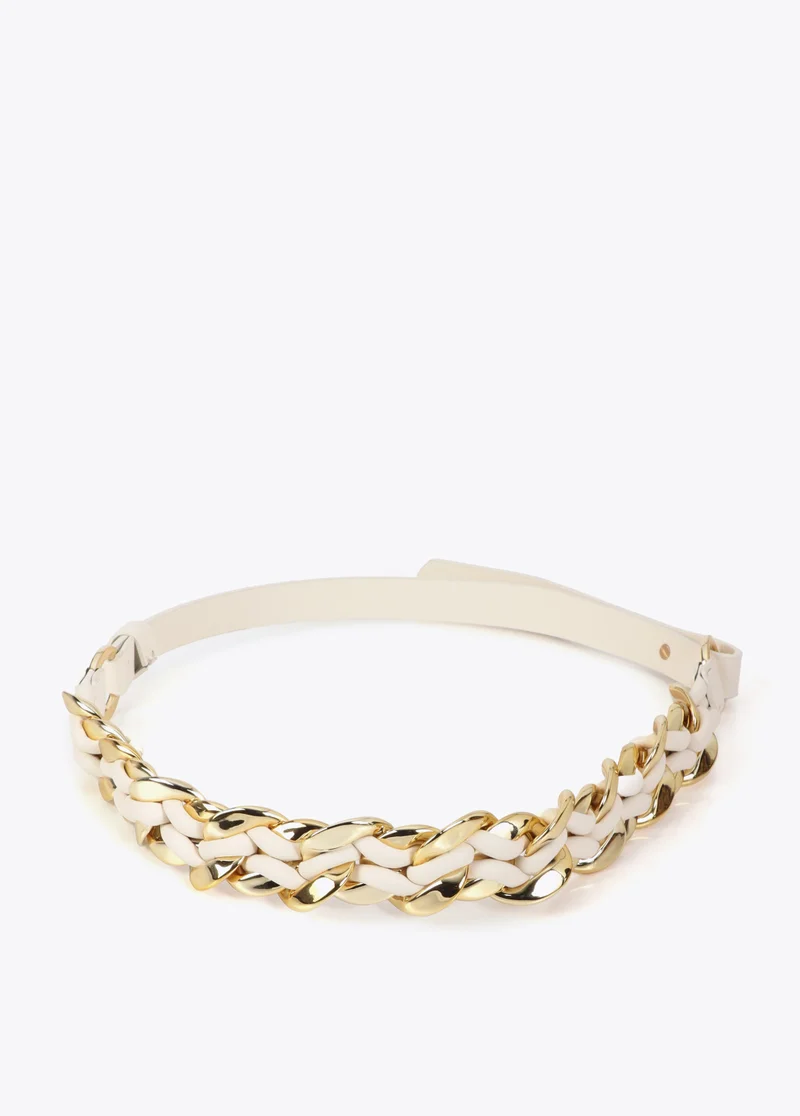 Lola Casademunt Combined Chain Belt with Leather Effect