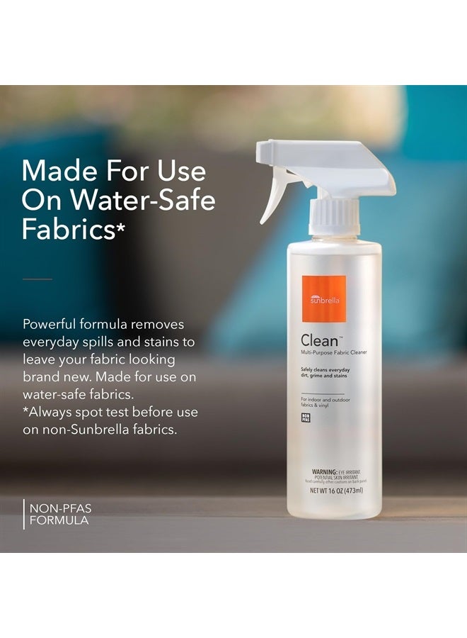 Sunbrella Clean Multi-Purpose Fabric Cleaner | All-in-One Solution for Water-Safe Fabrics and Vinyl | Removes Stains & Spills | Non-PFAS | 16 fl oz - Image 5