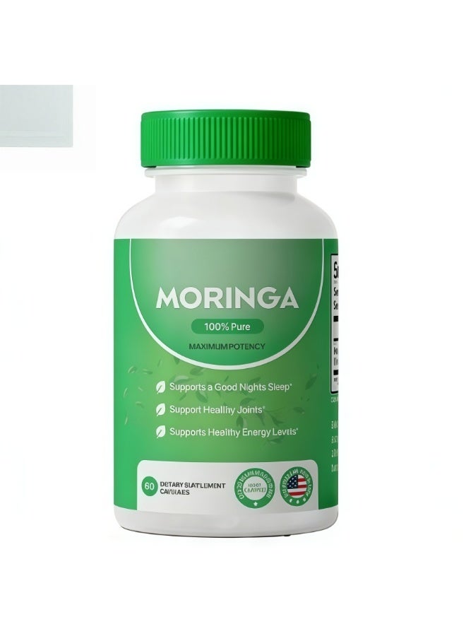مورينجا كبسولات المورينجا 100% نقية (60 قطعة) - دعم الصحة اليومية - Image 1