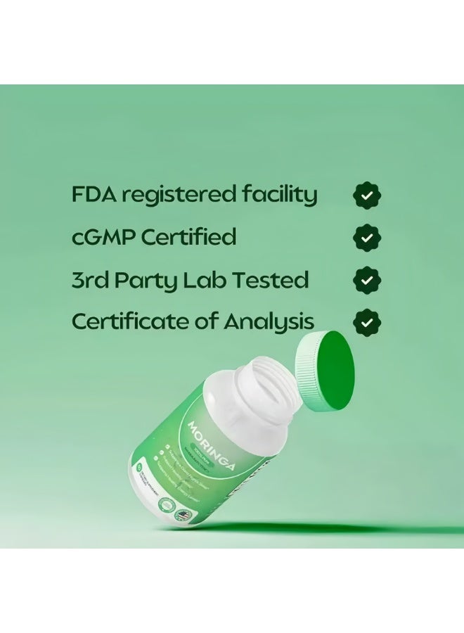 مورينجا كبسولات المورينجا 100% نقية (60 قطعة) - دعم الصحة اليومية - Image 2
