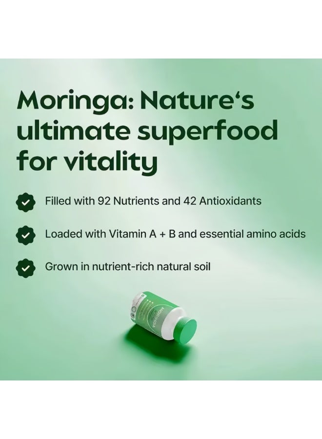 مورينجا كبسولات المورينجا 100% نقية (60 قطعة) - دعم الصحة اليومية - Image 3