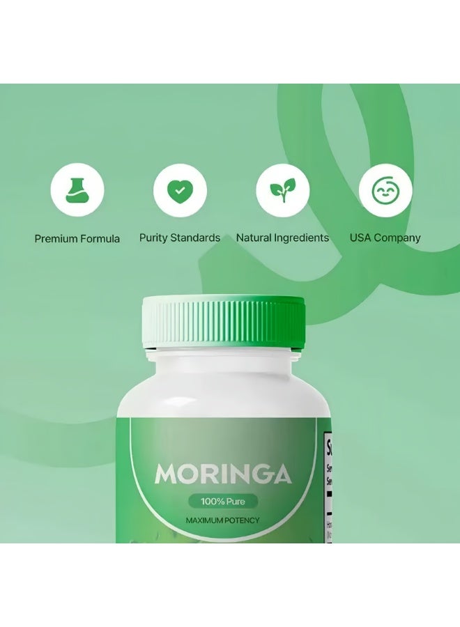 مورينجا كبسولات المورينجا 100% نقية (60 قطعة) - دعم الصحة اليومية - Image 4