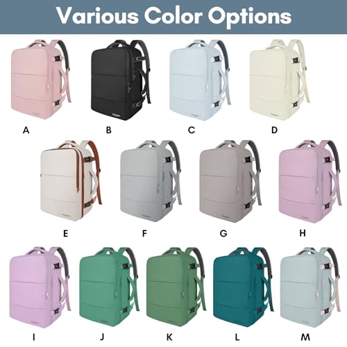 Taygeer Carry On Backpack for Women TSA Approved Underseat Personal Item with 173 inch Laptop Compartment Cute Daypack for Hiking Outdoor Weekend Travel Backpack with Multiple Pockets Powder Blue - Image 3