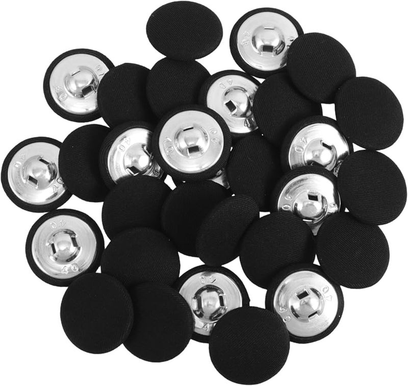 أزرار بدلة مغطاة بالقماش 30 قطعة لخياطة سترة فستان الزفاف - Image 2