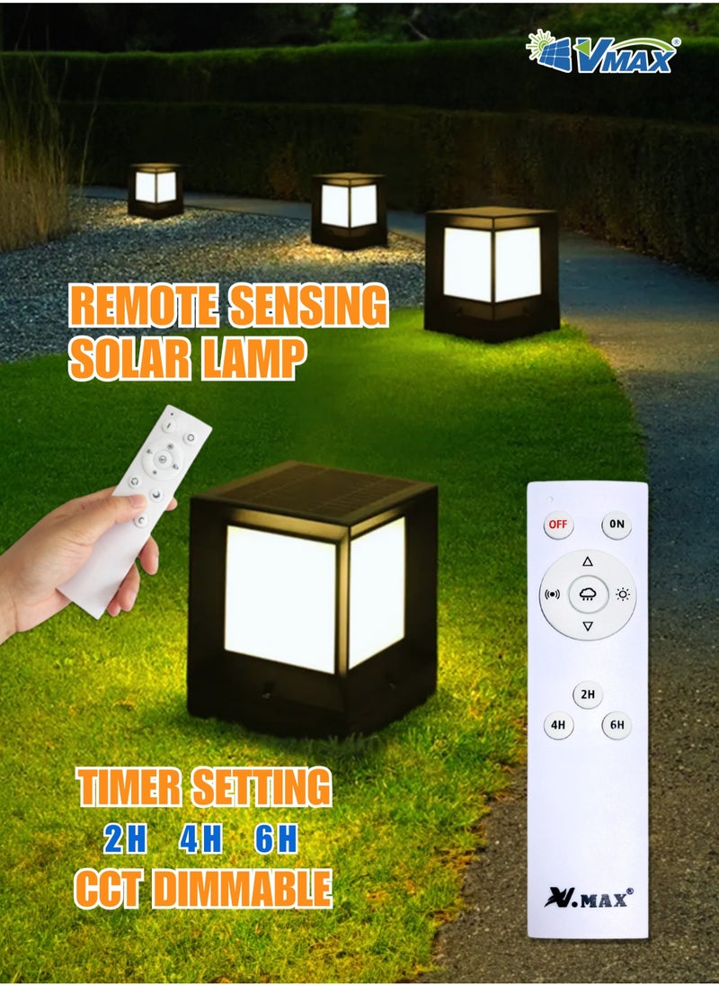 Vmax Solar LED Outdoor Deck Light Solar Deck Lighting Outdoor Solar Lamp LED Deck Light Outdoor Solar Lighting Solar Pathway Light Solar Garden Light Solar Yard Light Pier Mount Light Solar Post Cap Light Solar Column Light 4-Sided Solar Light 360° Lighting Solar Lamp  - Image 4