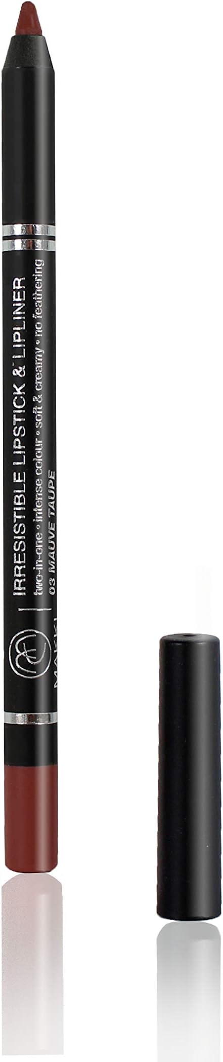 Makki Burgundy Red Makki Irresistible Lipstick Lip Liner pencil intense rich colour finish long stay twoinone soft and creamy no feathering smudgeproof extremely gliding lip art and designer lips - Image 1