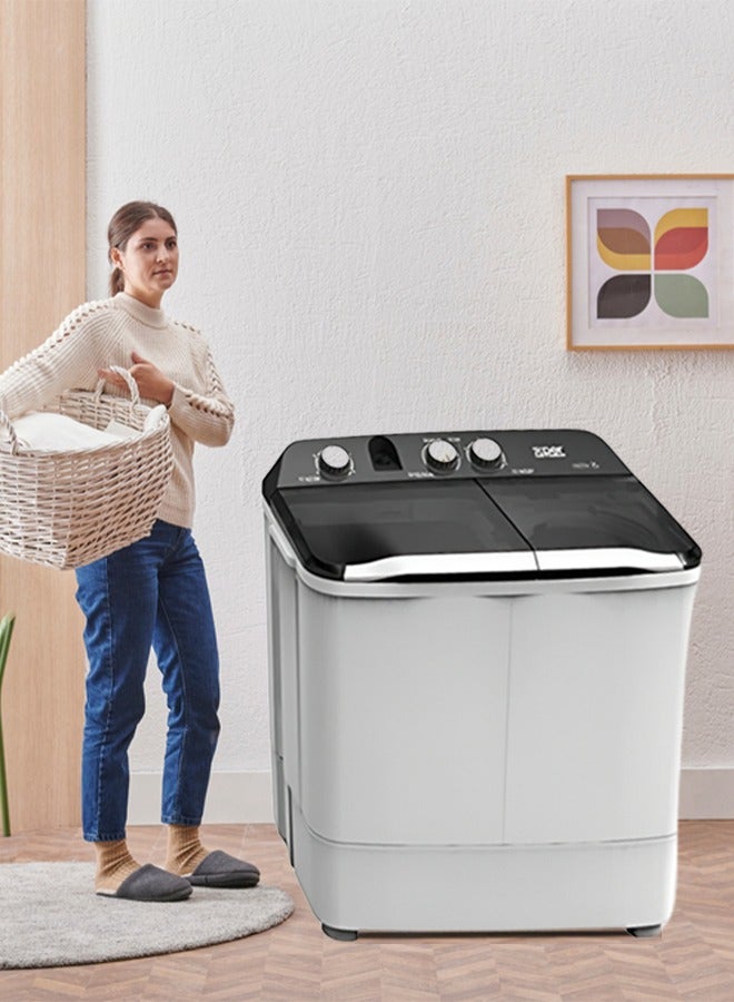 XPER Twin Tub Washing Machine - Top Load - 9 kg - White - TTWXP9022 - Image 5