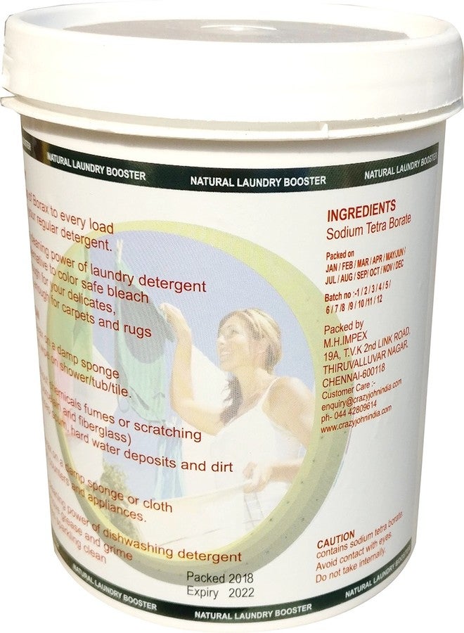 Crazy John's ® Borax Powder 1 kg Pack 100% Pure with Whitening and Cleaning Power,Kids Crystals & Slime as Well - Image 4