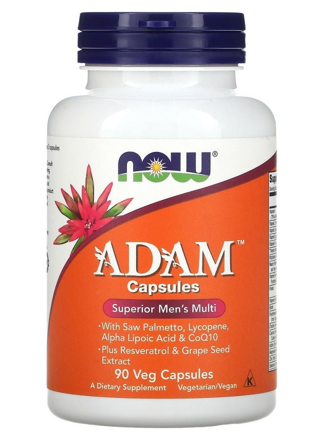 now ADAM Superior Men's Multi 90 Veg Capsules