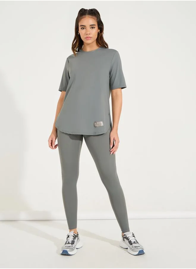 Styli Gymspire Edition - Label Back Stitch Contour Detail Leggings