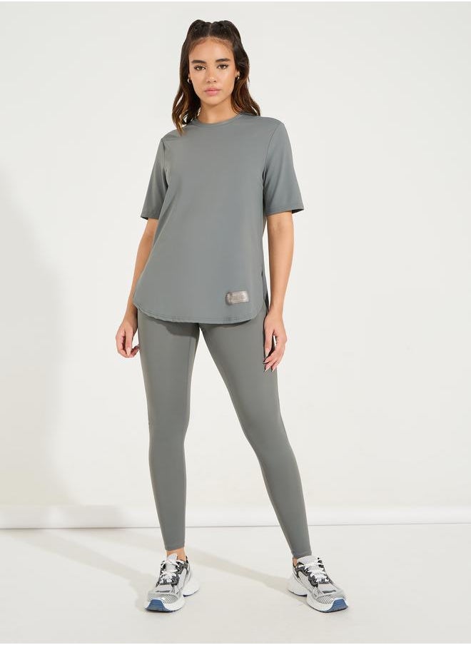 Styli Gymspire Edition - Label Back Stitch Contour Detail Leggings  - Image 1