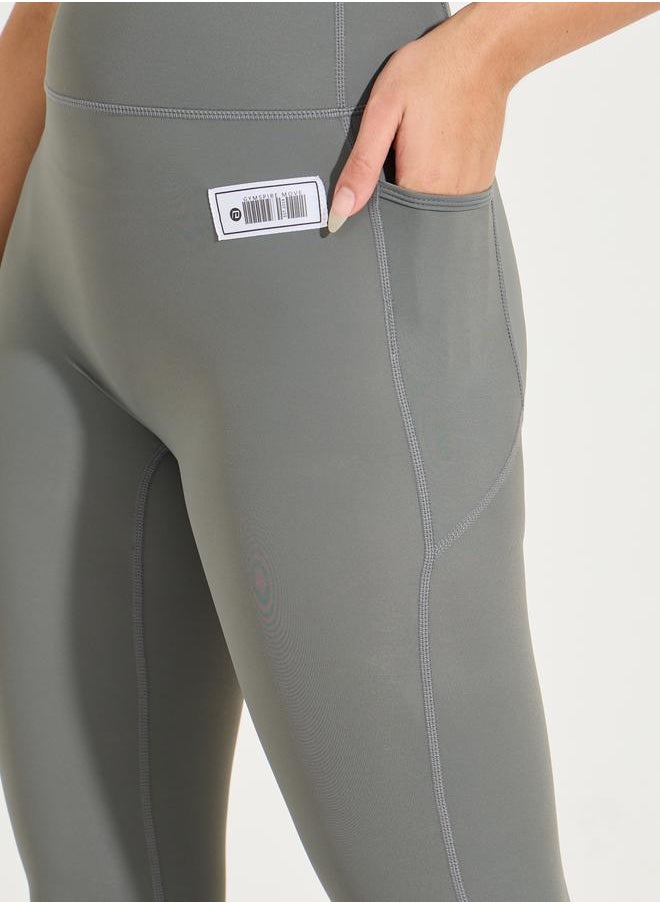 Styli Gymspire Edition - Label Back Stitch Contour Detail Leggings  - Image 3