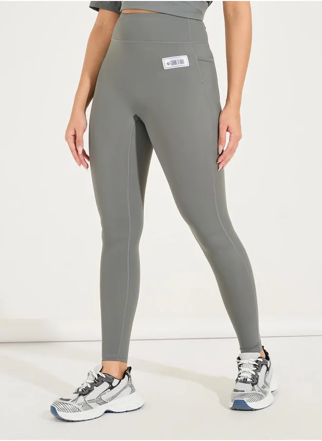 Styli Gymspire Edition - Label Back Stitch Contour Detail Leggings