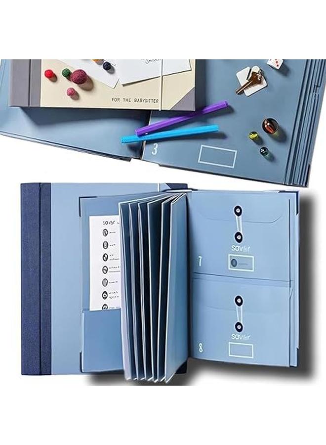 الأزرق جي دبليو In Case I Go Missing Binder مانيلا جيب مجلد الأرغن - Image 1