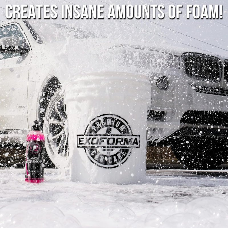 ExoForma Super Foam Soap - High Suds Car Wash, pH Neutral Formulation works great With Foam Cannons, Leaves Behind A Streak Free, No Spot Finish - Image 1