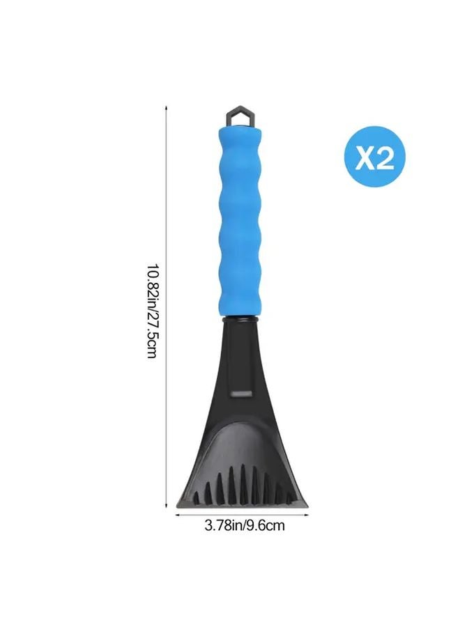 2 Pack Red Heavy Duty Ice Scraper For Cars Windshield Snow Remover With Non Slip Handle - Image 3