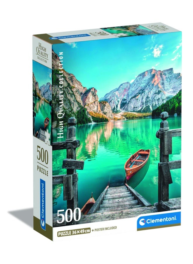 Clementoni Puzzle HQC Braise Lake+Poster 500pcs  - Image 1
