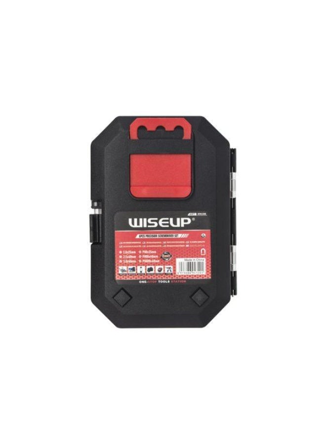 وايزأب طقم مفك الكترونيات 6 قطع هيفي ديوتي مناسب  للساعات والنظارات والساعات والكمبيوتر والاصلاحات الالكترونية، مفك مسامير دقيق متعدد الوظائف - Image 5