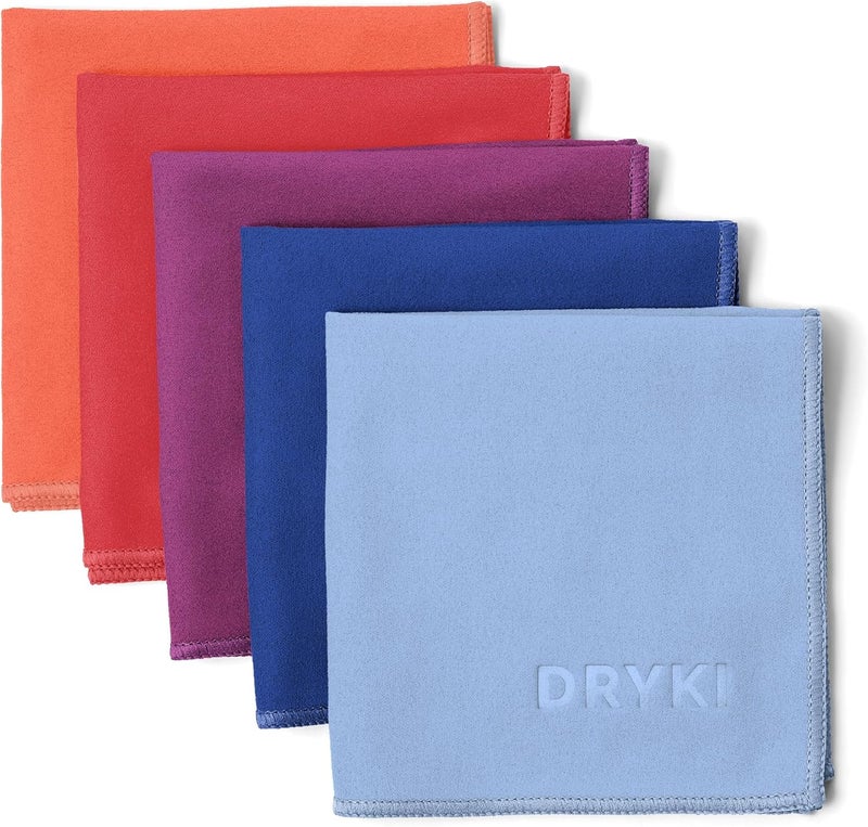 DRYKI مناشف مناديل ماصة للعرق - ألياف دقيقة رياضية لامتصاص العرق من اليدين والوجه والجسم - Image 1