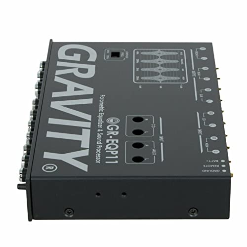 Gravity جرافيتي GR-EQP11 آلة الباص الرقمية 1/2 دين 9V موازن معادل برامتري للسيارة بأربع اتجاهات مع مخرج أمامي وخلفي + مخرج للسوب وإضاءة ليلية - Image 5