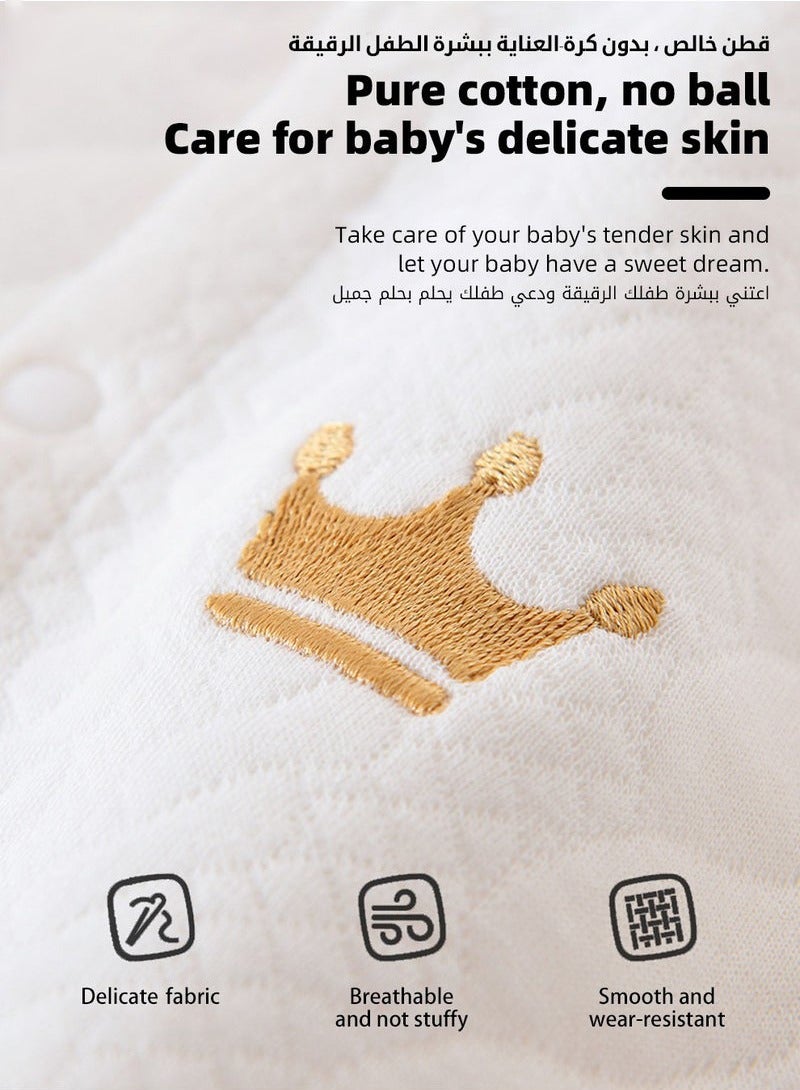 18PCS Newborn Baby Gift Set, Newborn Layette Gift Set for Boys and Girls, Babies Essential Clothes Accessories with Baby Blanket, 100% Premium Cotton, for Spring Summer Autumn Winter Four Seasons - Image 5