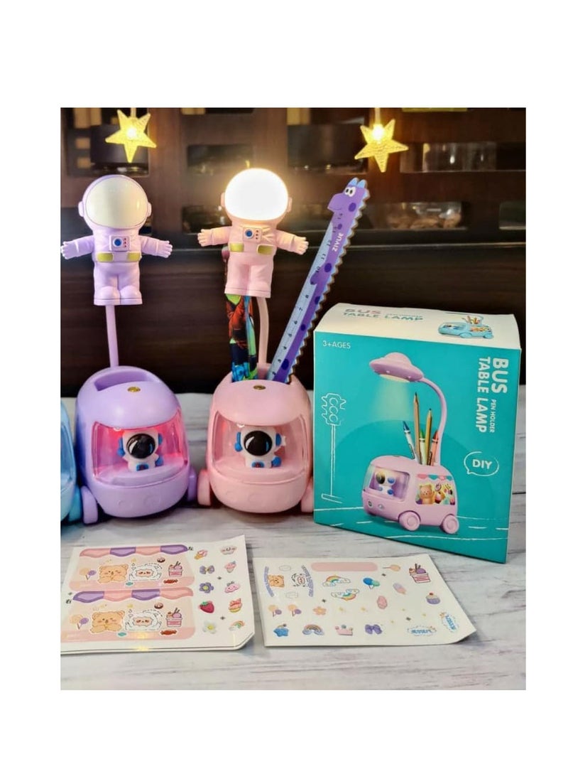 Generic Multi-Functional New Creative design LED Lamp Foldable table study night light (Purple)  - Image 3