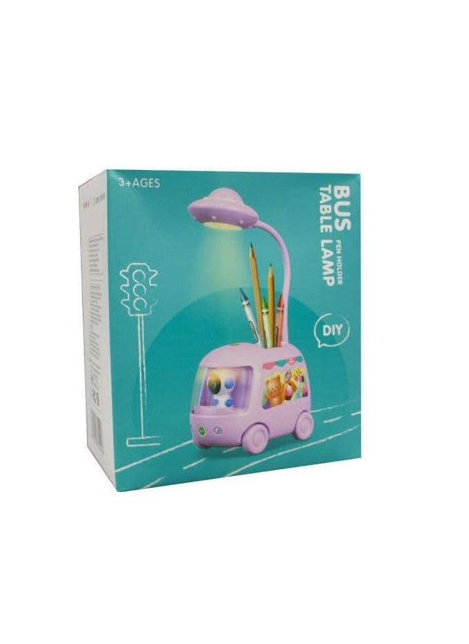 Multi-Functional New Creative design LED Lamp Foldable table study night light (Purple)