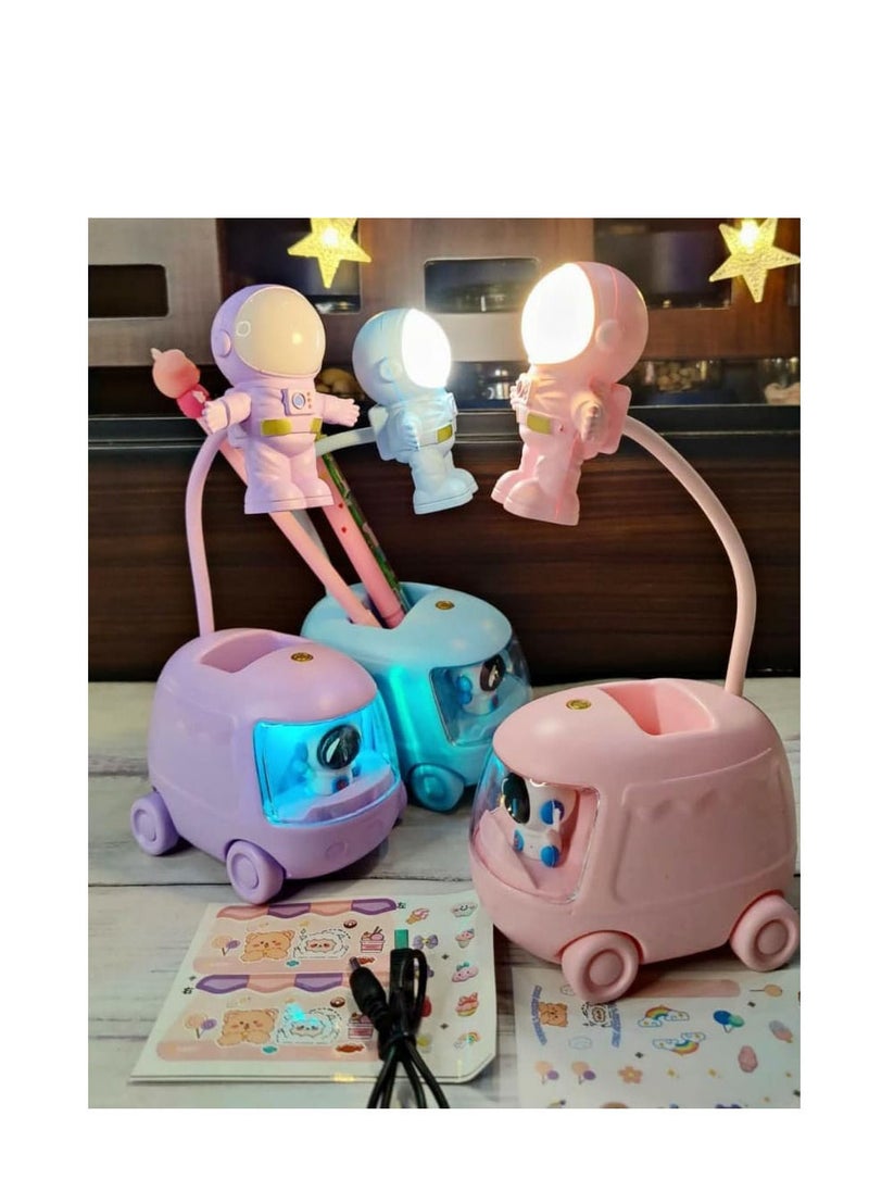 Generic Multi-Functional New Creative design LED Lamp Foldable table study night light (Purple)  - Image 2