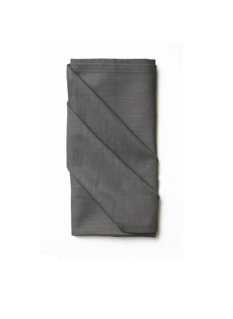 LuxHome Reusable Cloth Dinner Napkins – Pack of 6, 40 x 40 cm – Elegant Fabric Table Napkins for Dining, Events, Weddings, and Home Décor, Shadow Gray  - Image 2