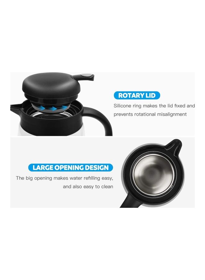 إسكدنيا إبريق قهوة حراري أبيض/ أسود - Image 5