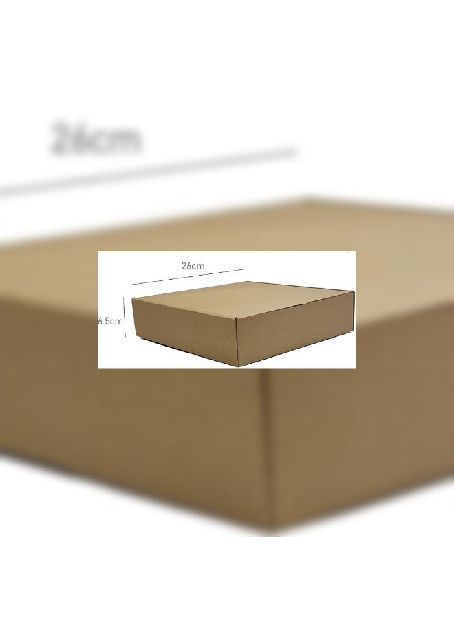 IDEAL PACK Disposable Food Boxes – 10 Pcs | 26 x 26 x 6.5 cm | Eco-Friendly Takeaway Packaging for Meals, Snacks, Catering & Delivery | Multipurpose Kraft Paper Food Containers - Image 2