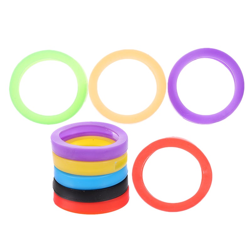 9PCS Key Covers Caps Silicone Key Covers for House Keys Coding Key Caps Covers Flexible Key Identifiers Key Caps Key Color Caps - Image 1
