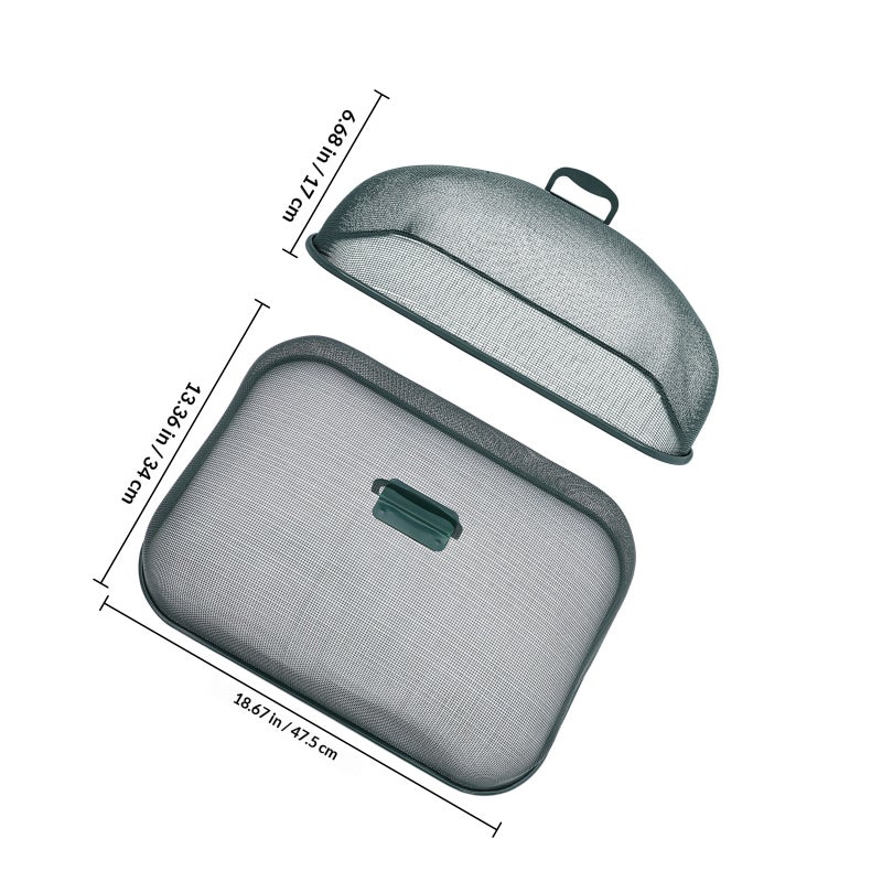 Kitchen Tabletop Food Dish Tent Fine Mesh Rectangular Food Protector Cutting Board Cover - Image 2