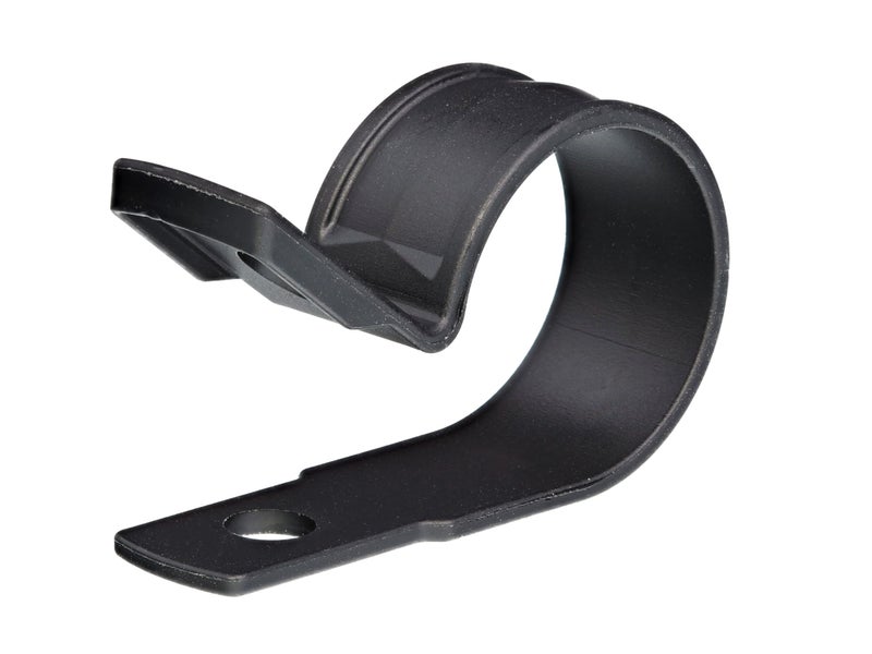 SECURE CABLETIES Secure 3/4 Inch Premium R Type UV Black Nylon Screw Mount Cable Clamp for Wire Management - 100 Pack - Image 5