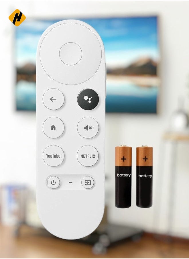 HuHa - New G9N9N Voice Remote Control for 2020 Google TV Chromecast Voice Bluetooth IR 4K Snow Streaming Media Player GA01920 with Netflix and Youtube Buttons with Battery - Image 1